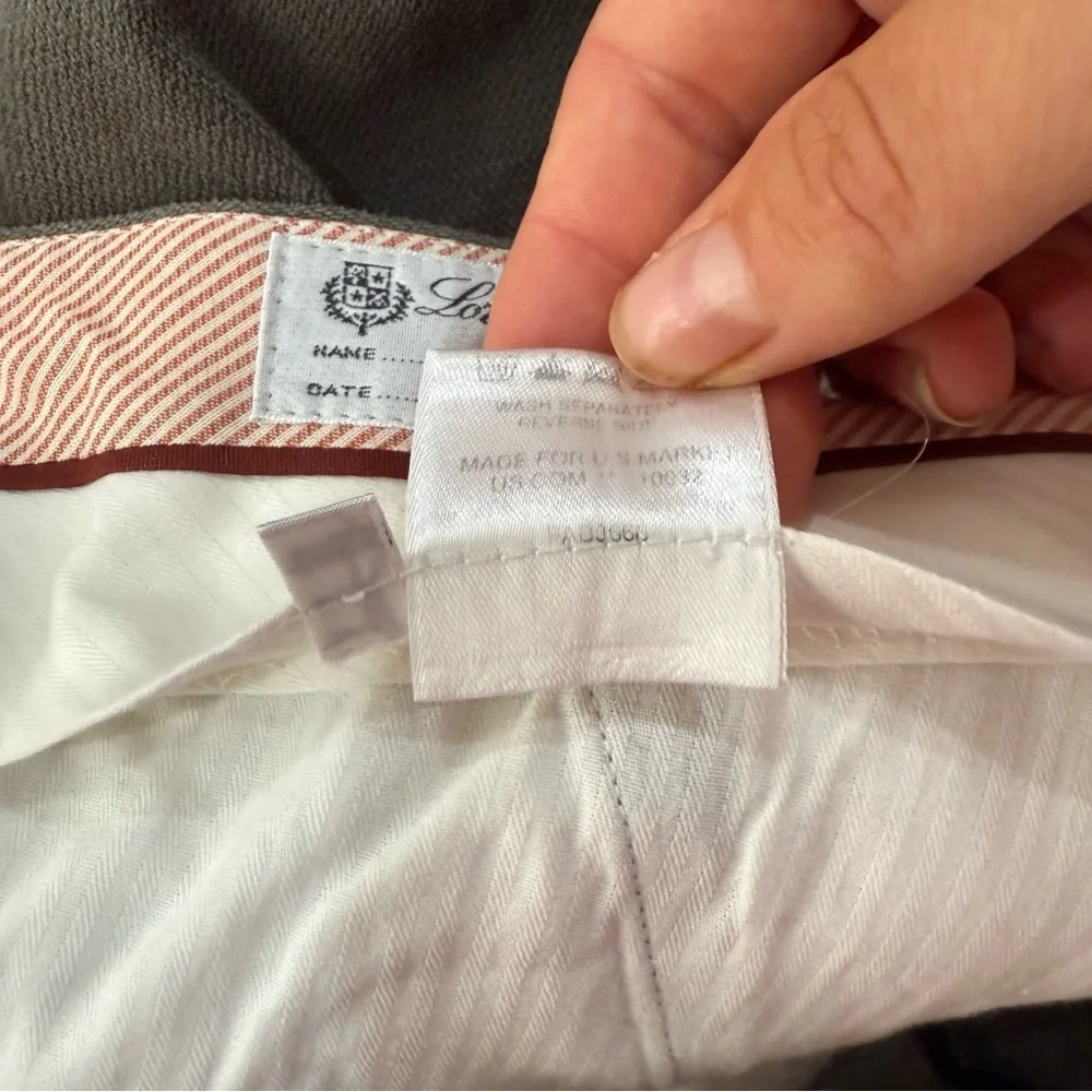 Loro Piano Trousers 100% Cotton in Grey
